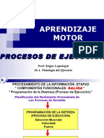 Aprendizaje Motor Procesos de Ejecución