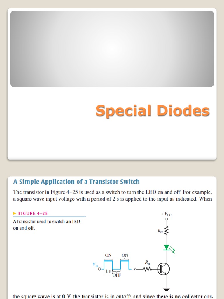 Zener and Schottky Diodes Guide | PDF