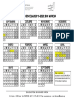 Calendario 2019-2020 Murcia