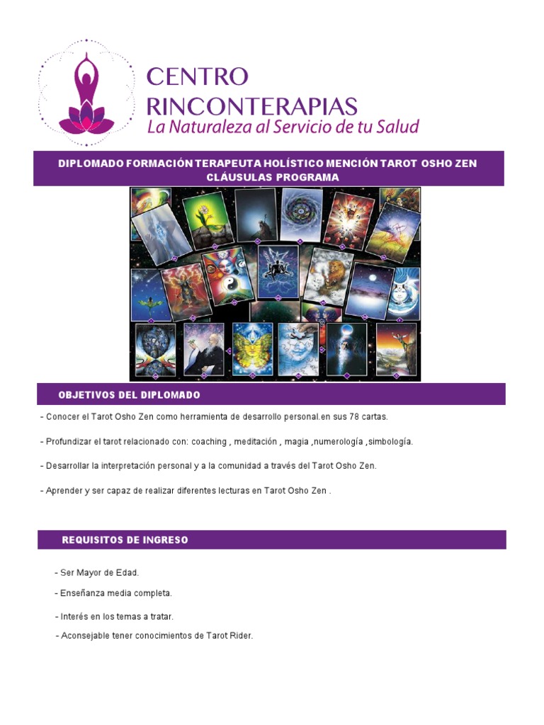 Curso Tarot | PDF | Remedios florales de Bach | Tarot