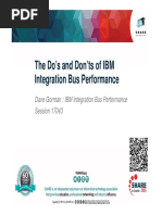 The Dos and Donts of IBM Integration Bus Performance - Wed 040315 315pm