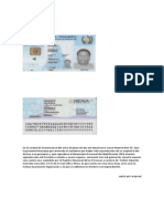 Autentica de Documento Unico de Identificacion Personal