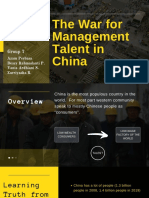 The War For Management Talent in China: Group 7