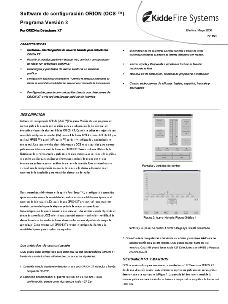 06.orion XT HSSD Configuaration Software ESPAÑOL | PDF | Orion (nave ...
