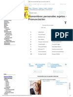 Pronombres Personales Sujetos - Pronunciación - Inglés A1 】
