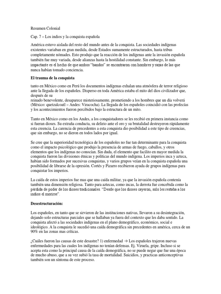 Impacto de la Conquista en Indígenas | PDF | Imperio español | Imperio Inca