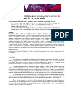 Comportamento Feminino Para Seleção Guarda e Reuso de Sacolas Promocionais Do Varejo de Moda