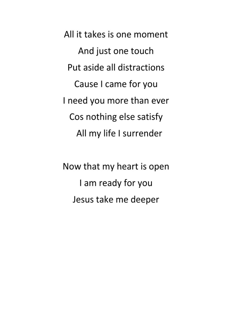 Spiritual Surrender to Jesus Poem | PDF