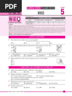 Sample Paper Syllabus 2019-20: Class