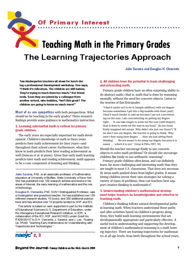 Teaching Math in The Primary Grades | PDF | Learning | Teaching Mathematics