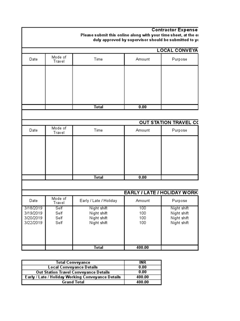 Contractor Expense Reimbursement Guide | PDF | Business