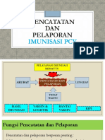 Pencatatan DAN Pelaporan: Imunisasi PCV