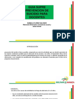 Guía de prevención del suicidio para docentes