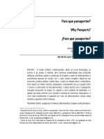 NEVES, Alexandre Emerick; SILVA, Camila. Para Que Passaportes. Revista Poiésis 30 Artigo