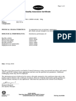 Quality Assurance Certificate: Oxoid Limited Wade Road, Basingstoke, Hants RG248PW, England FDA Reg. No.8010096