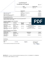 Liofilchem®: Certificate of Analysis