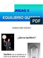 10 - UNIDAD X. Equilibrio Químico