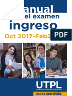 Manual para El Examen Ingreso Octubre 2017 - Febrero 2018