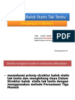 Struktur Balok Statis Tak Tentu