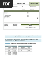 Salary Slip Template V12