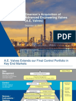 Emerson's Acquisition of Advanced Engineering Valves (A.E. Valves)