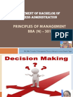 BBA 301 Decision Making