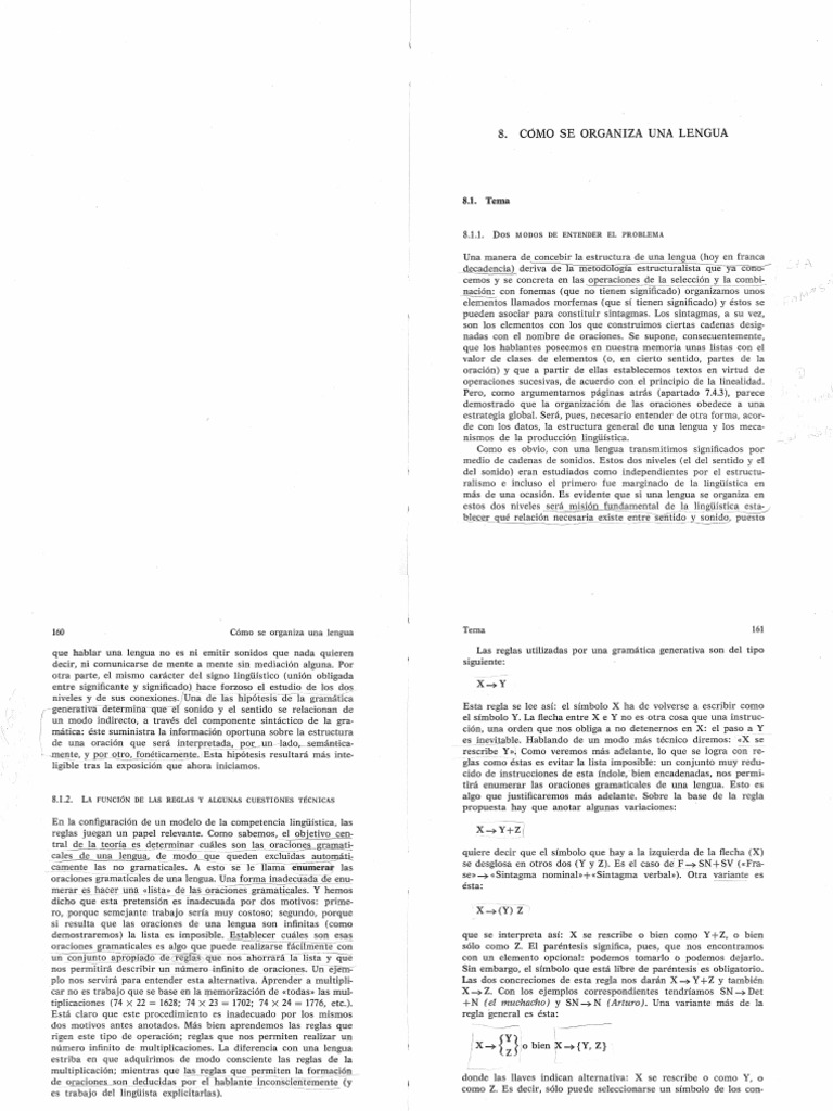 Jesús Tusón Lingüística, Una Introducción (Cap. 8) PDF Verbo