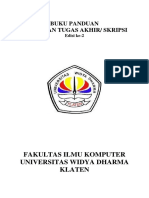 Buku Panduan Penulisan Tugas Akhir Skripsi Ed II PDF