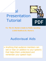 Visual Presentation Tutorial: The St. Martin's Guide To Public Speaking