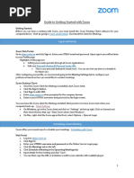 Zoom Quick Start Guide