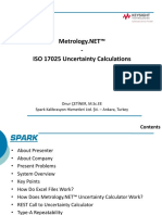 ISO 17025 Uncertainty Calculations: Onur ÇETİNER, M.SC - EE Spark Kalibrasyon Hizmetleri Ltd. Şti. - Ankara, Turkey