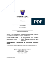 Application Form - English-Malay