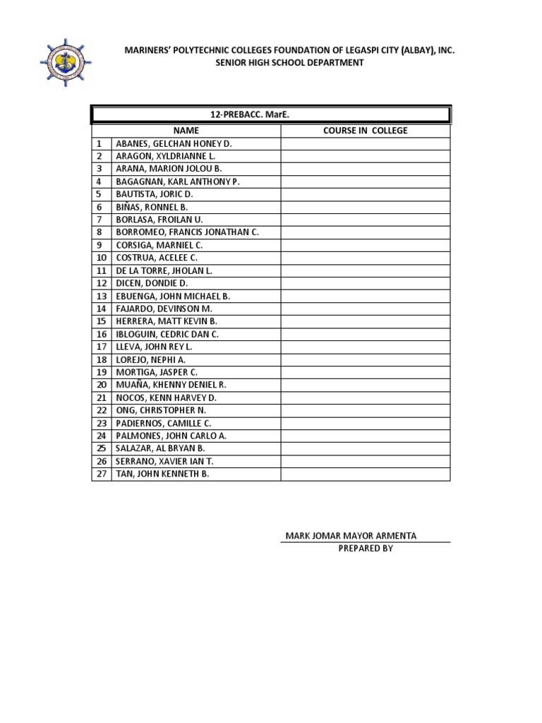 Mariners' Polytechnic Colleges Foundation of Legaspi City (Albay), Inc