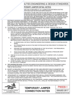 Public Works & Utilities Engineering & Design Standards: Temporary Jumper Connection Notes