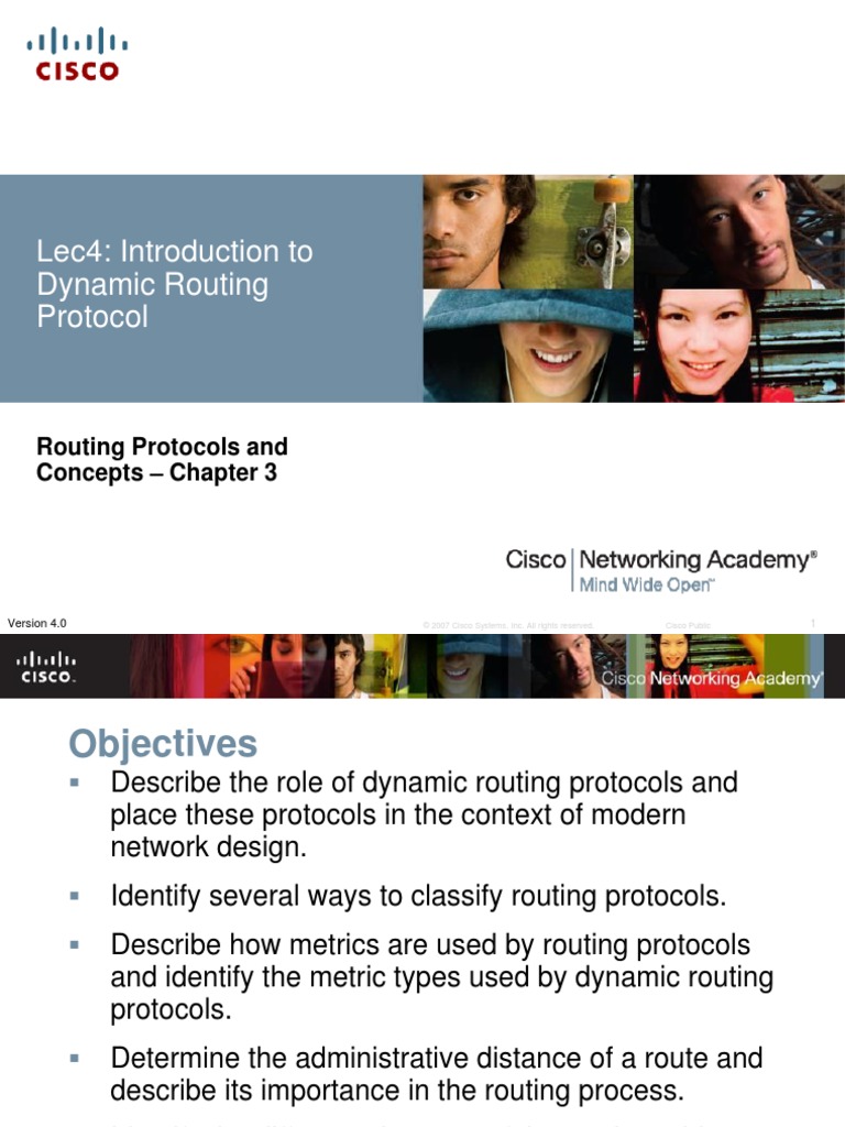 Lec4: Introduction To Dynamic Routing Protocol: Routing Protocols and ...