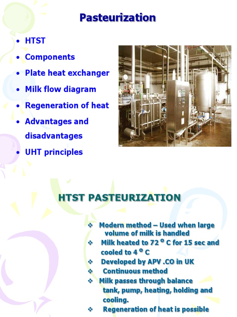 Pasteurization Htst Ppt Heat Exchanger Heat