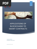 Application of Block Chain To Smart Contracts