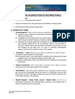 Procedure For The Accreditation of Notaries Public PDF