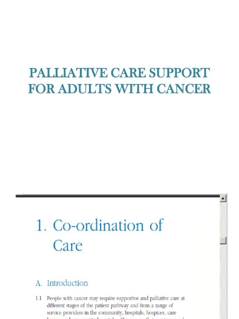 Palliative Care Support For Adults With Cancer | PDF | Neoplasms ...