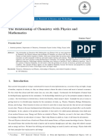 relationship of chemistry with maths and physics