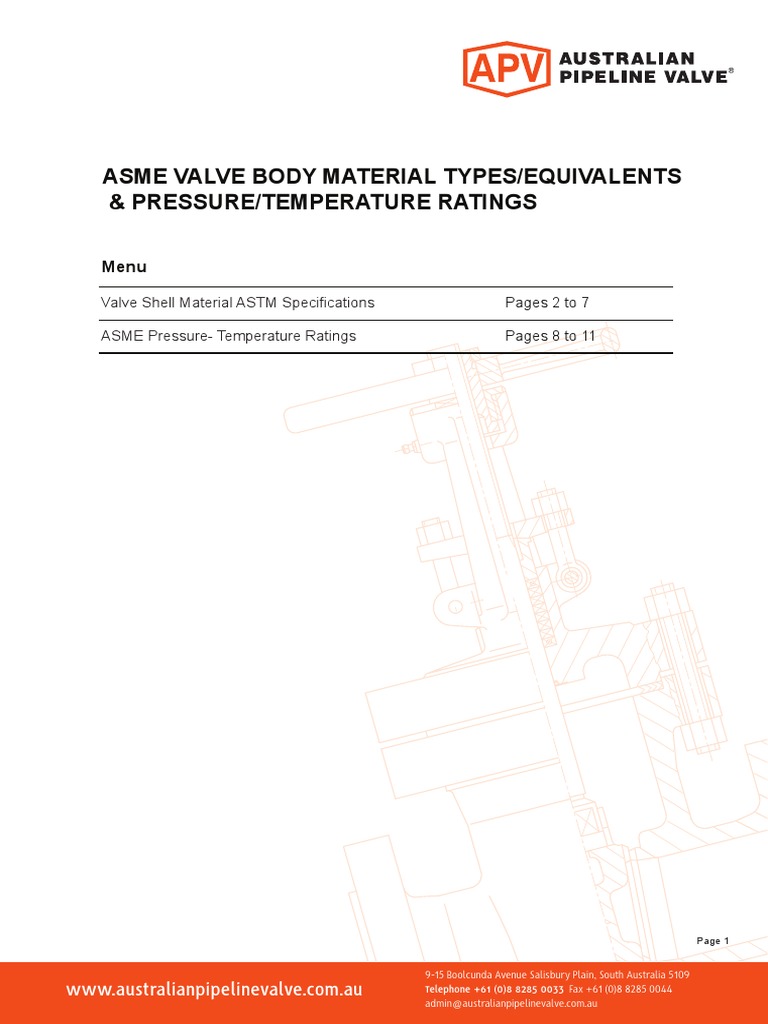Valve Ratings PDF Heat Treating Chemical Elements