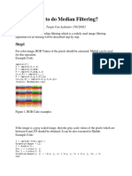 How to Do Median Filtering