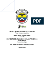 PROYECTO DE APLICACION DE LOS CIRCUITOS ELECTRICOS