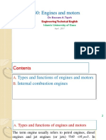 Engines and Motors Chapter: Types, Functions, Combustion Cycles