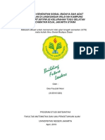 Analisis Kehidupan Sosial Budaya Dan Adat Kebiasaan Di Lingkungan Wilayah Kampung Mangga Rt.007