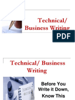 Technical/ Business Writing