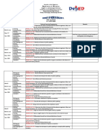 Budget of Work 2019-2020