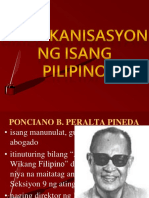 Amerikanisasyon NG Isang Pilipino