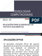 Aula 6 - Tecnologia Computacional