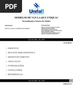 Van Laar x Uniquac - Termodinâmica